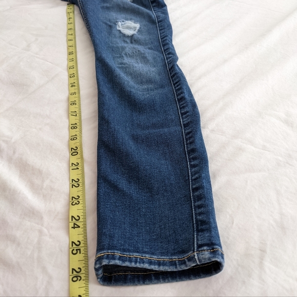 7 For All Mankind B(AIR) Ankle Skinny Distressed Jeans Size 24 - Picture 10 of 16